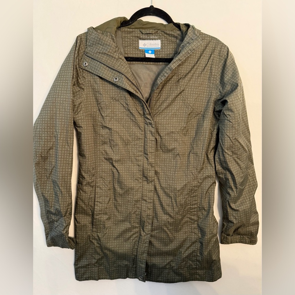 Columbia Women's Olive Checkered Utility Jacket